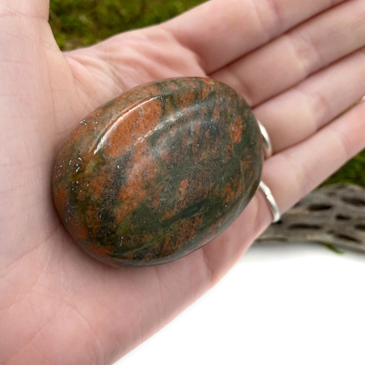 Unakite Palmstones 1 kg