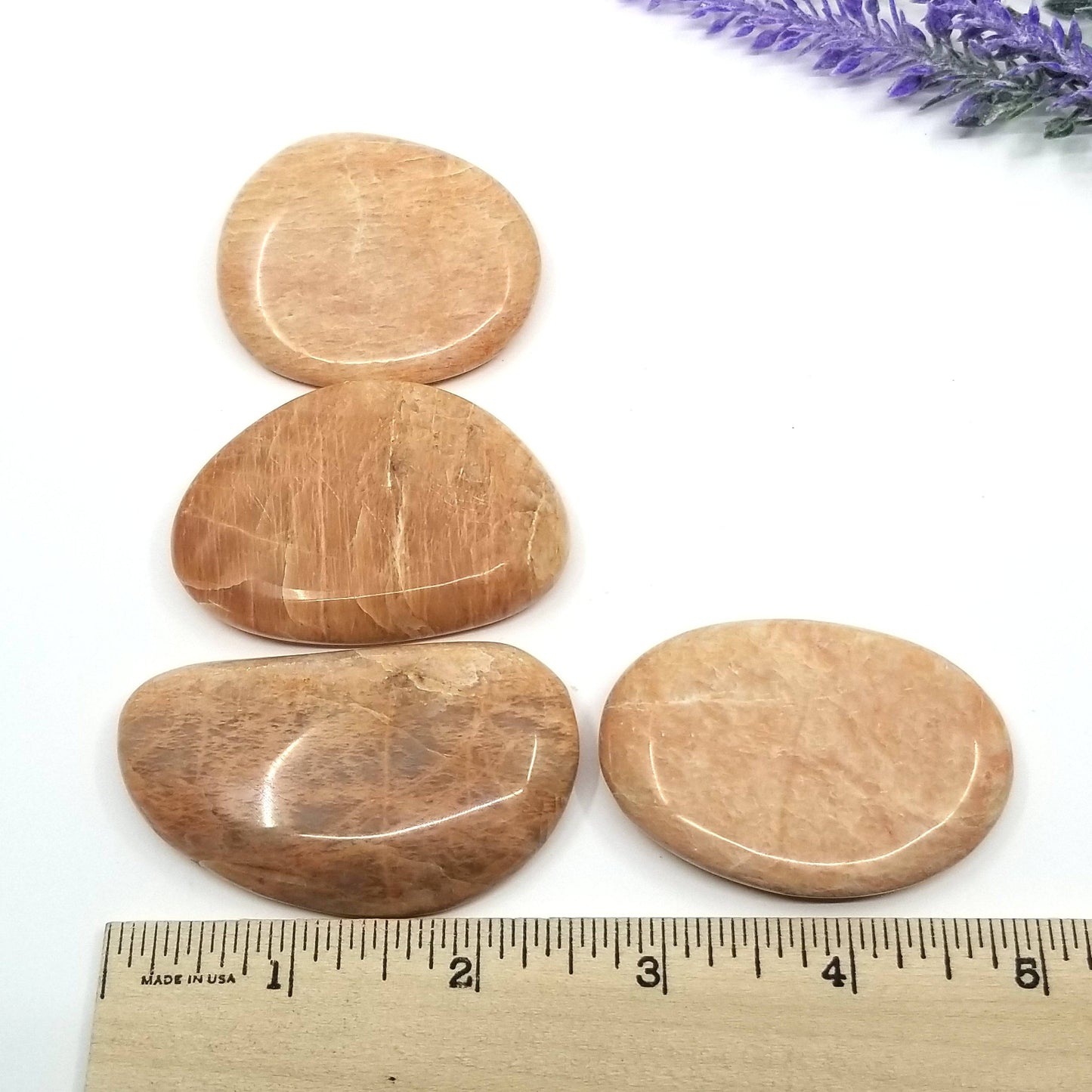 Peach Moonstone Palmstone - Funky Stuff