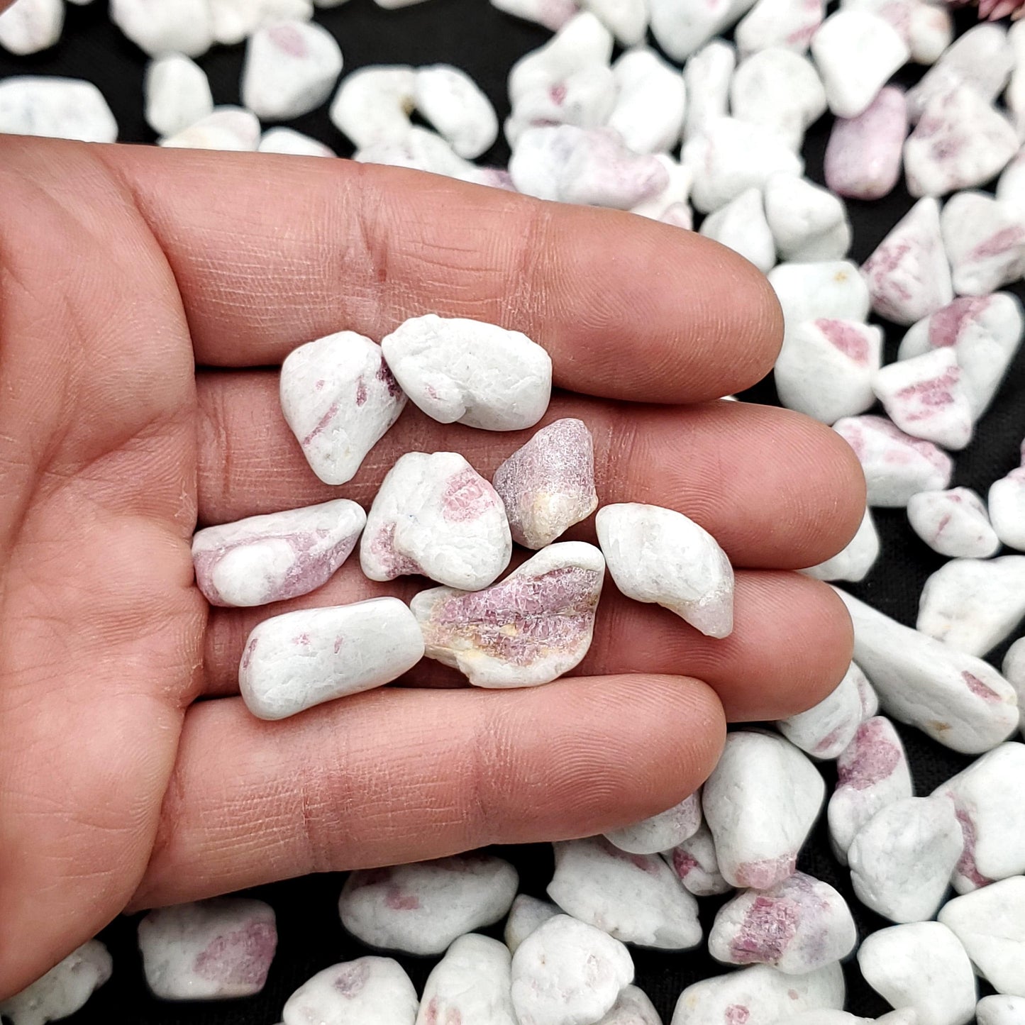 Rubellite (Pink Tourmaline) Tumbled Stones 1 LB - Funky Stuff